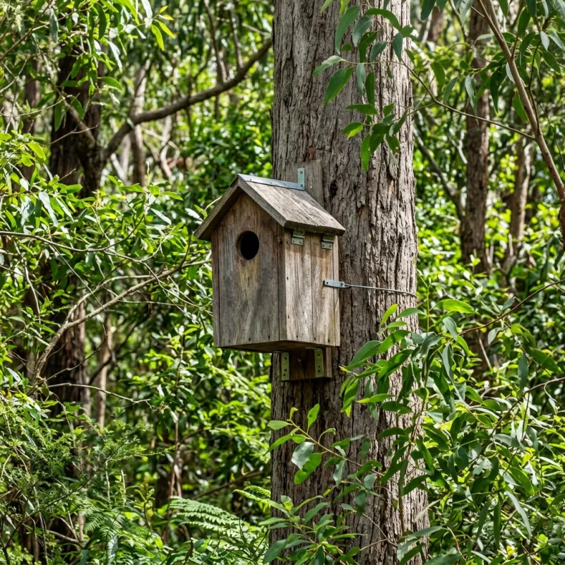 Animal nesting box installed as a humane alternative to a Geelong roof cavity