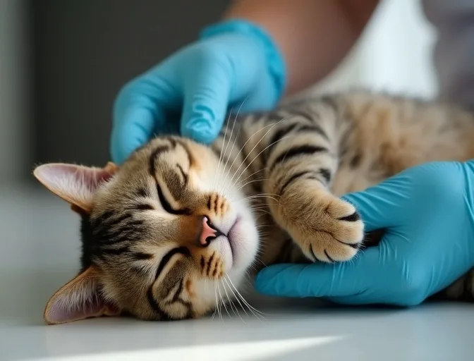Specialist carefully handling a deceased cat with dignity in Geelong